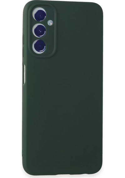 Newface Samsung Galaxy UyumluA05s Kılıf First Silikon - Koyu Yeşil