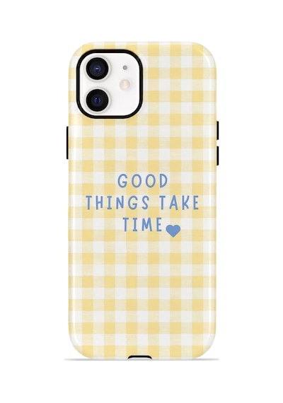 Apple iPhone Uyumlu 11 Vorian Çift Katmanlı Magsafe Kılıf Good Things Gingham
