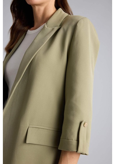 Defacto Oversıze Basıc Blazer Ceket C3215AX26SM Haki