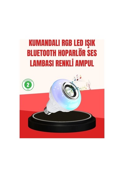 Buğz Akıllı Led Ampul E27 Uyumlu Ve Müzik Çalarlı Tasarım Diğer