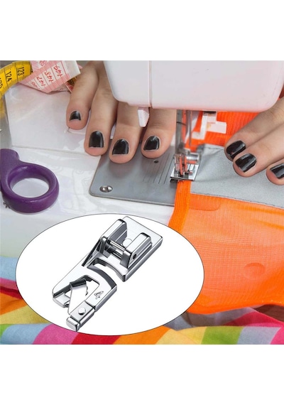 Aile Dikiş Makinesi Alçak Tutuculu Kıvırma Ayak Seti 2Mm 4 MM 6Mm