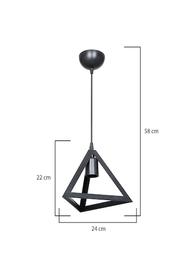Modelight Prizma Tekli Sarkit Siyah