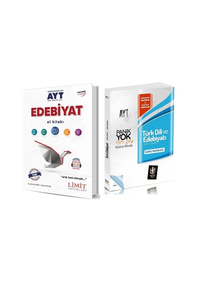 Limit Yayınları Ayt Edebiyat El Kitabı İle Ayt Türk Dili Ve Edebiyatı Soru Bankası 2 Kitap Set