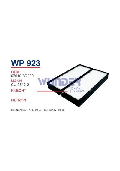 Wunder Wp923 Polen Filtresi - Hyundai Santa Fe 00-06 - Sonata Iv 540124828