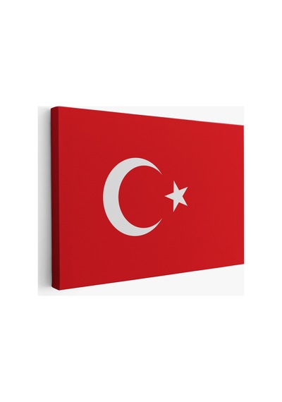 Türk Bayrağı Dekoratif Kanvas Duvar Yüksek Kaliteli Kanvas Canvas Tablo