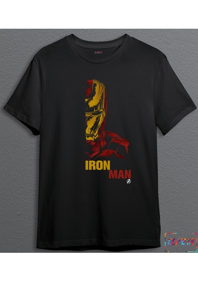 Bumeta Iron Man Demir Adam Unisex Tişört T-shirt 001