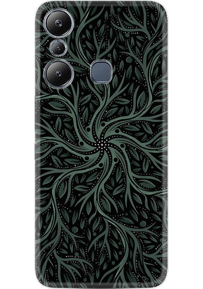 Infinix Hot 20i Kılıf Silikon Desen Özel Seri Sarmaşıklar 1675