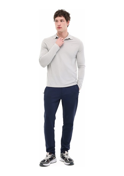 Lumberjack Mb Samdy 15esm-02 5pr Gri Erkek Uzun Kol T-shirt 000000000102032532 Gri