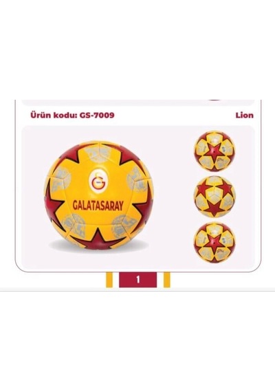 Gs-7009 Galatasaray Futbol Topu Lion-cnt Sarı