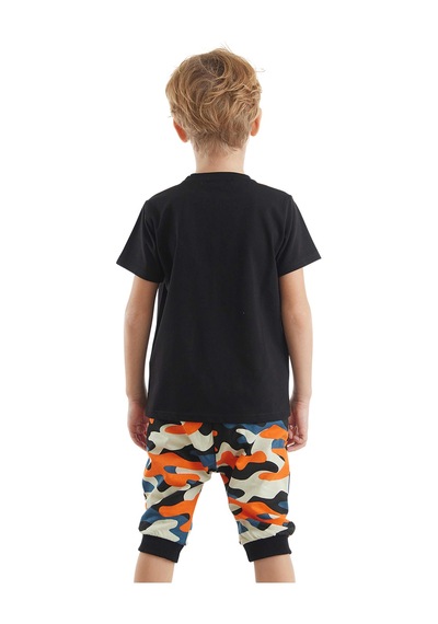 Stay Wild Erkek Çocuk Yazlık T-Shirt Kapri Şort Takım