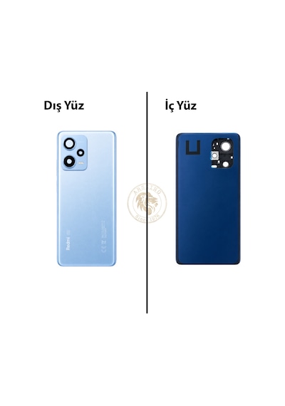 Xiaomi Redmi Note 12 Pro Plus 5g Lensli Gök Mavisi Arka Pil Kapağı Batarya Kapağı Back Cover Çok Renkli