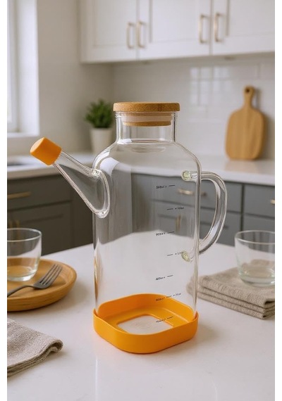 Bambum Petto - Bambu Kapaklı Yağdanlık 800ml Çok Renkli