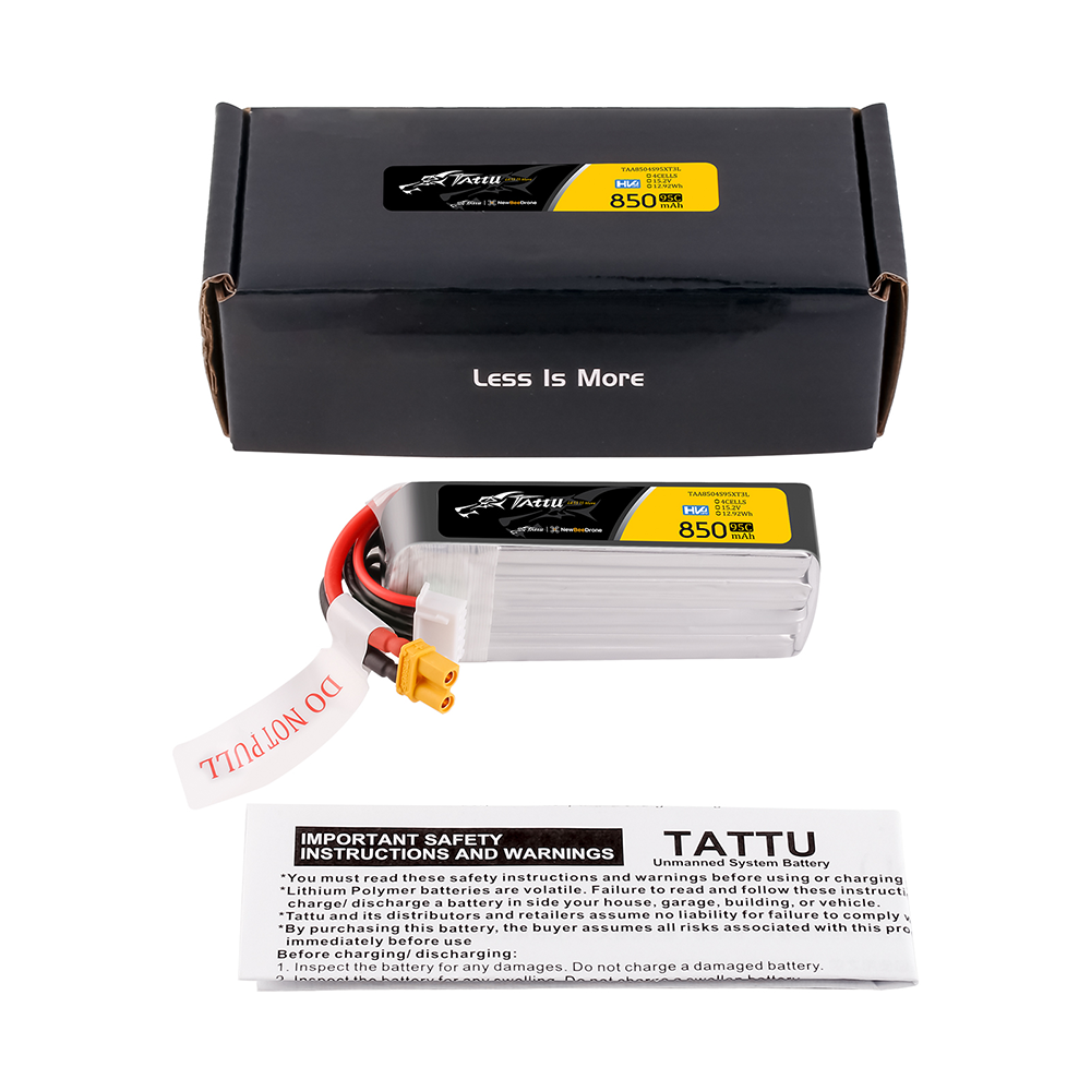 Tattu 4s 850mah 95c 14.8v Lipo Batarya