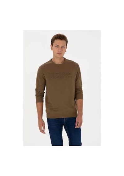 Us Polo Assn. U.s. Polo Assn. Erkek Sweatshirt Haki Vr027haki