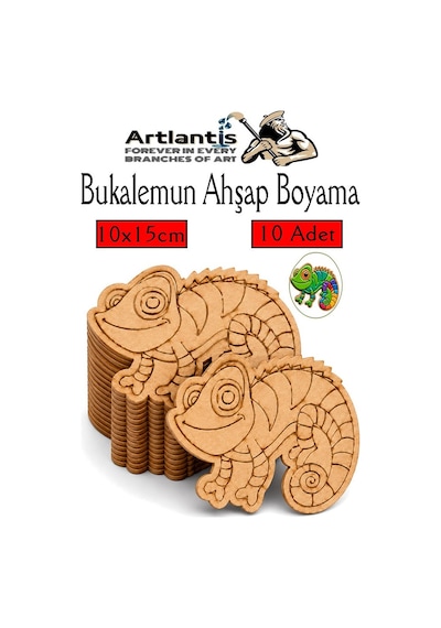 Ahşap Boyama Böcekler 10 Adet 10x15cm Boyama Böcek Figürleri Etkinlik Çocuk Gelişim Motor Beceri Kreş Anasınıfı Kırmızı