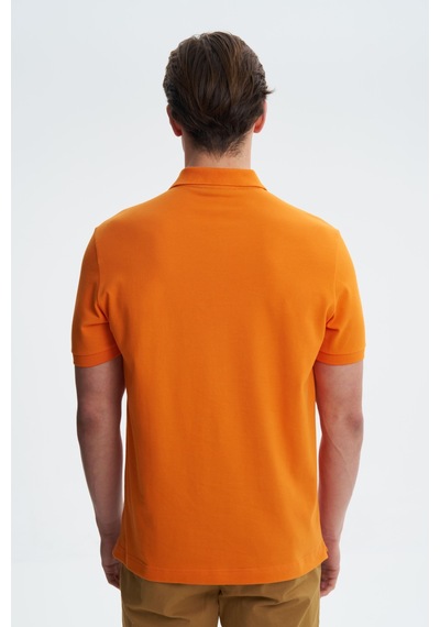 AR-MA Arma Erkek Regular Fit Likralı Pike Polo Yaka Tişört Y27374308501 Turuncu
