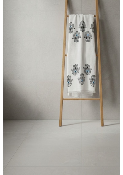 %100 Pamuk Müslin Peştemal Plaj Havlusu 80x180 Cm Püsküllü Yumuşak Sarong Pareo Yüksek Emici Havlu Beyaz