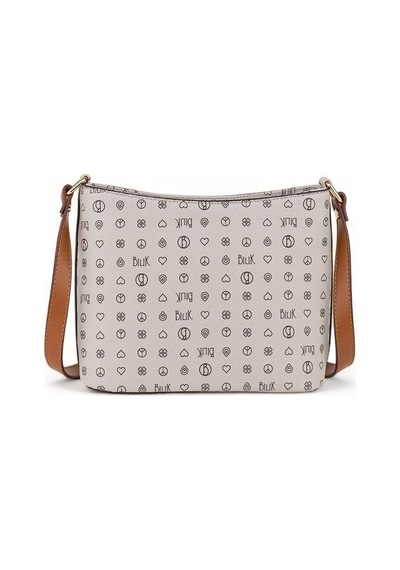Bilik Deri Monogram Gri/taba Kadın Çapraz Askılı Çanta Nv 1008-mn 001