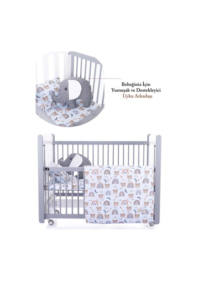 Kinder Baby Little One 5'li Oyun Parkı Uyku Seti Mavi Ayıcık