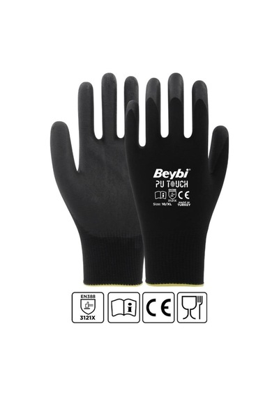 Beybi Pu Touch Hassas Montaj Iş Eldiveni 9 Beden - 60 Çift