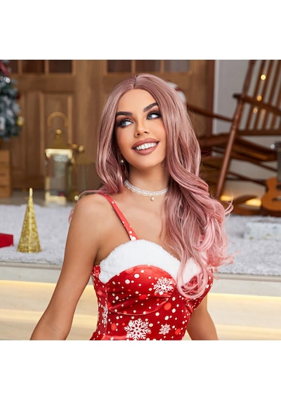 Pembe Siyah Kırçıllı Tül Peruk - Zmff-582420 Renkli