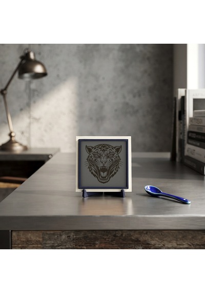 Modern Kaplan Tasarımlı Dekoratif Parça, Ev Ve Ofisiniz İçin Güçlü Bir Dokunuş 10x10 Cm