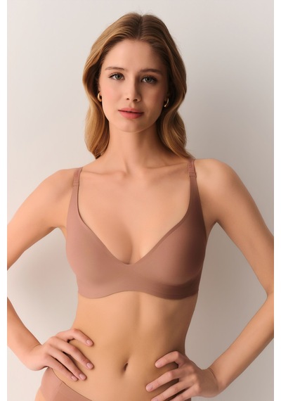 Suwen Invisible Lazer Kesim Balensiz Dekolteli Sütyen Sw5989272 Nude