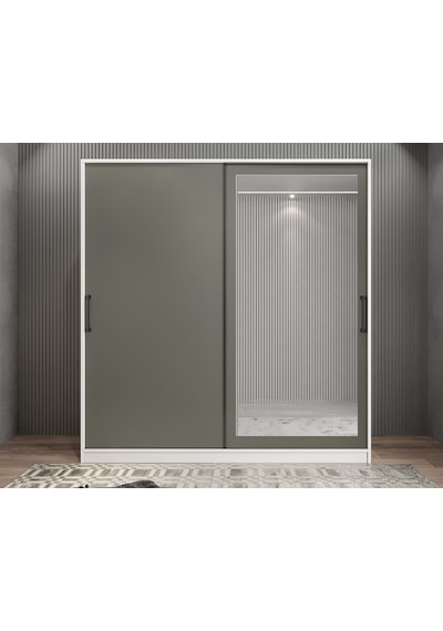 Alba Sürgülü Portmanto Ayakkabılık 120 cm BF- Ücretsiz Montaj