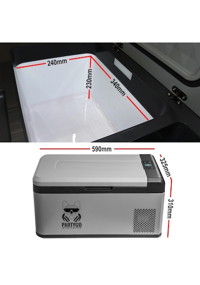 Parago Pg21 12/24Volt 21 Litre Kompresörlü Oto Buzdolabı