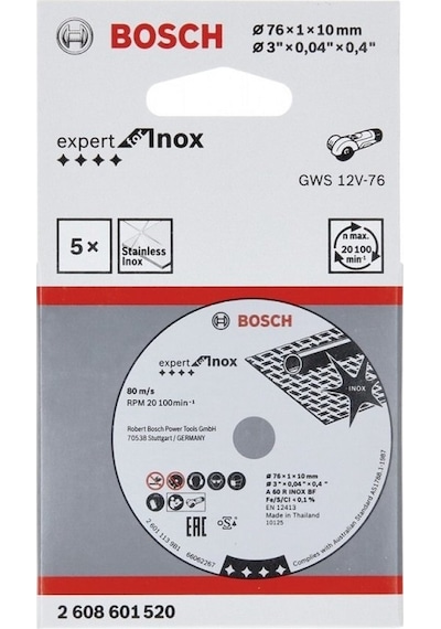 Bosch 76x1.0 mm Expert For Inox Kesme Diski - 2608601520