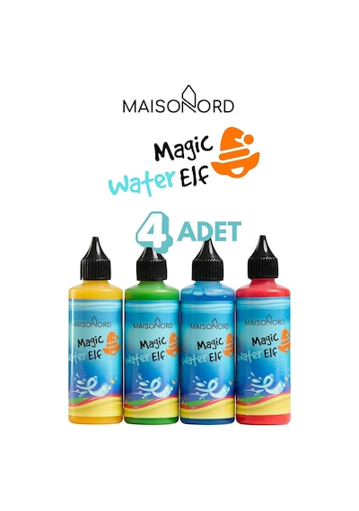Maisonord Magic Water Elf Sihirli Su Hayvanları Yedek Renkli Jel 4 Renk / Çocuklar İçin El Yapımı Renkli Su Peri
