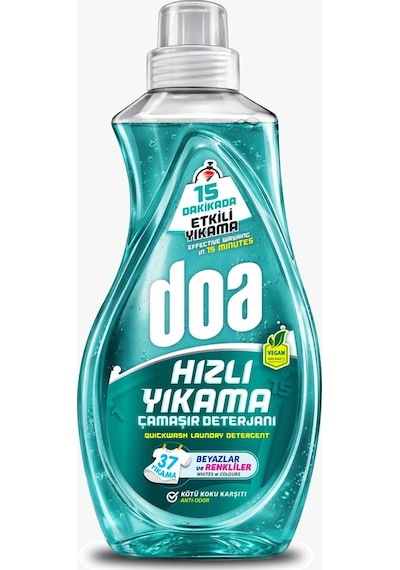 Doa Sıvı Çamaşır Deterjanı Hızlı Yıkama Beyaz Ve Renkliler 1500 ML