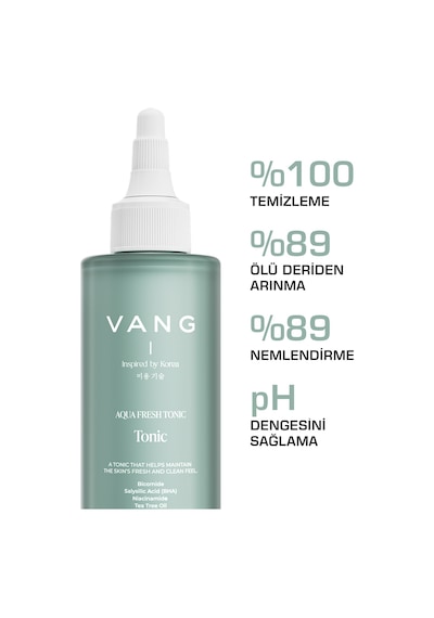 Vang Yağlı Sivilce Leke Siyah Nokta Karşıtı Karma Cilt Ciltler İçin Tonik Salisilik Asit 200 Ml