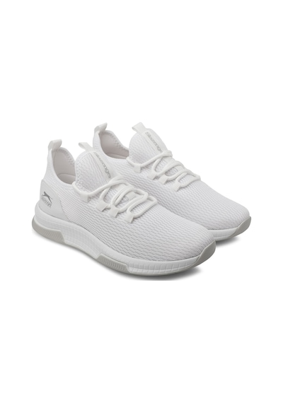 Slazenger Agenda Sneaker Erkek Ayakkabı Beyaz / Gümüş 001