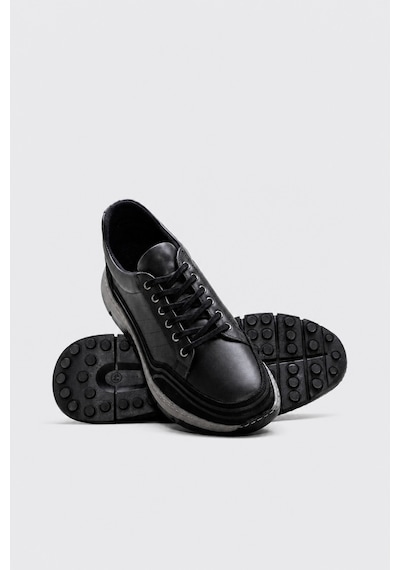 Fast Step Hakiki Deri Siyah Erkek Casual Ayakkabı 126ma167