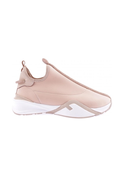 Dgn 04-3-22k Kadin Kalin Taban Silver Taş Detayli Sneakers Ayakkabi 04-3-2252-R0152 Bej