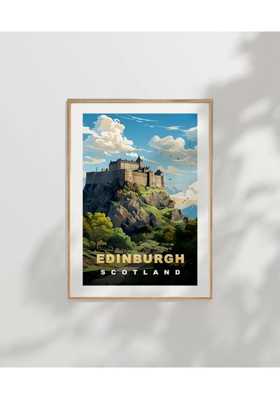 Çerçevesiz Poster Edinburgh Manzarası