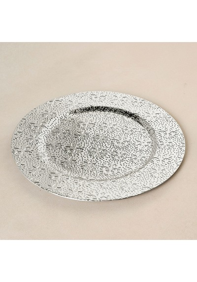 Karaca Home New Year Yılbaşı Snow Supla Silver 33 Cm Gri