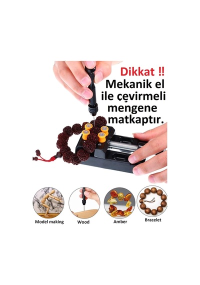 El Matkabı 6lı Matkap Uc Seti Mekanik Pim Mengenesi Hassas Elektronikçi Saatçi Boncuk Delme Ale