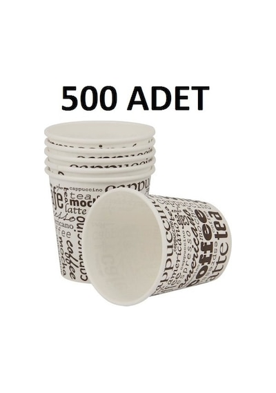 Karton Bardak 500 Adet 4 Oz Ekonomik Kullan At Ürünler Sıcak Ve Soğuk İçecekler İçin Uygun Diğer