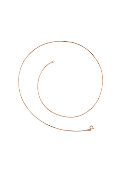 Ince Yılan Snake Gümüş Kolye Zincir Chain 50Cm 2,5Gr Msn20