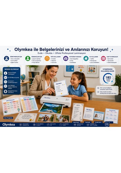 Olymkea Ct310 Taşınabilir Kağıt Kesme Makinesi 10 Yaprak Kapasiteli Paper Trimmer