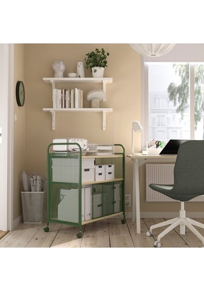 Ikea Nålmakare Servis Arabası, Koyu Yeşil-metal, 79x44x88 Cm