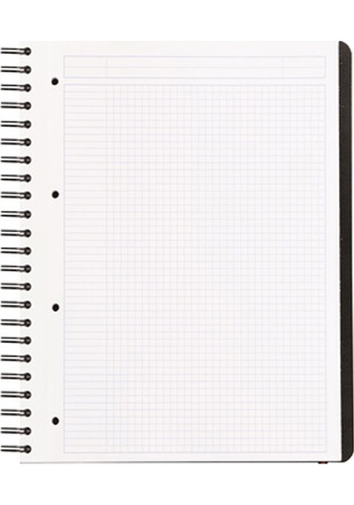 Rhodia Active Spiralli Defter A4+ Kareli 80 Yp.Siyah RC119930 Siyah