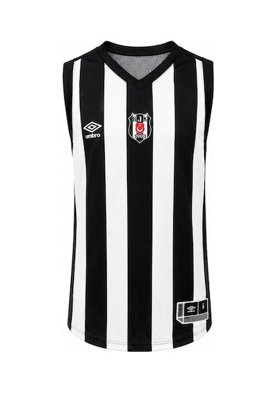 Beşiktaş Umbro Erkek Basketbol Forması Siyah - Beyaz