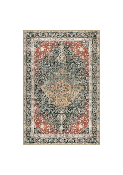 Cool Halı Private Xw Kestane Rengi Vintage Halı Bohem Etnik Şönil Dokuma Yıkanır Klasik Salon Halısı Siyah