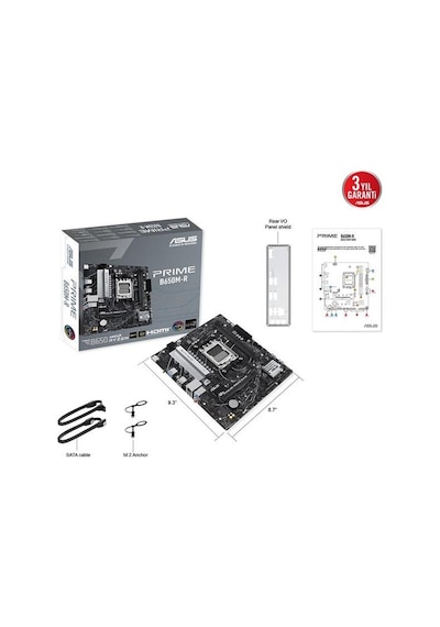 Asus Prıme B650m-r Ddr5 Hdmı Pcıe 4.0 Am5 Matx-212599