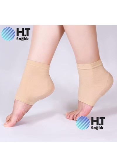 Triko Topuk Koruyucu Jel Silikon Topuk Çorabı topuk Çatlak Nemlendirici Aşınma