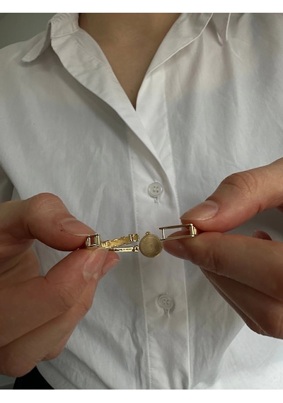 Arpaş 14 Ayar Altın Saatli Sade Bileklik 944 Gold Sarı Altın