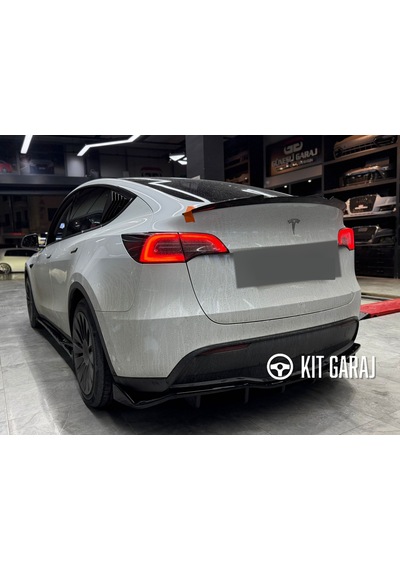Tesla Model Y Spoiler Plastik Parlak Siyah Boyalı